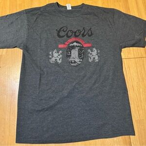 Coors Banquet Gray Graphic T-Shirt for Men